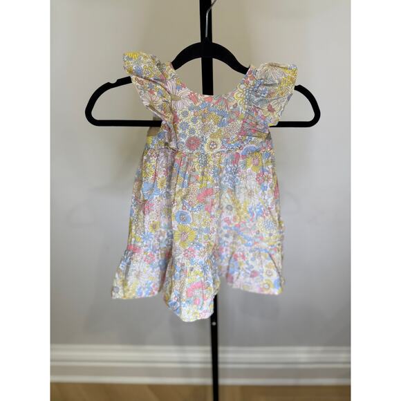 Tartine Et Chocolate - Floral Tank Dress Ruffle Sleeve - 3A - Picture 1 of 5